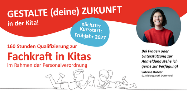 Gestalte (deine) Zukunft in der Kita: Infos über Kursstart