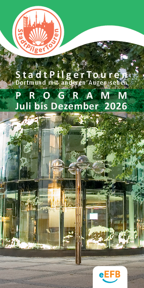 Das Titelblatt des neuen Programms StadtPilgerTouren für das 2. Halbjahr 2026.