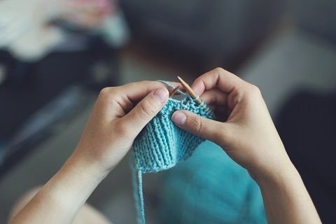 Hier wird gestrickt.